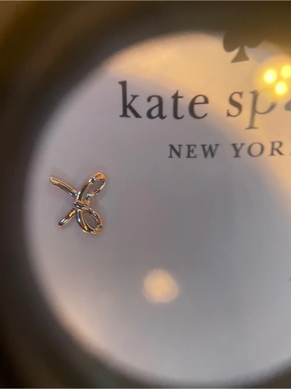kate spade Silver Bow Mini Stud Earrings for Kids
